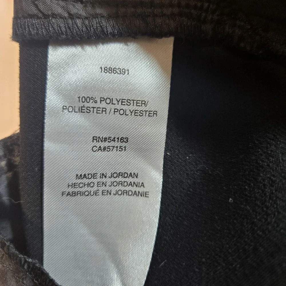 DKNY Dress Pants Women 4 Black Excellent Wide Leg Pleated Elastic Waist Trousers